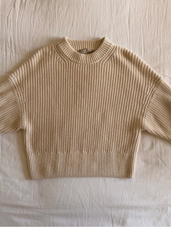 Everlane Sweaters - Everlane cream knit sweater Sz M